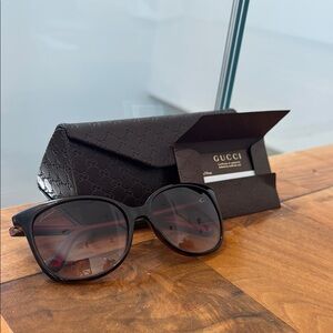 Gucci Brown and Green Sunglasses Stylish Accessories